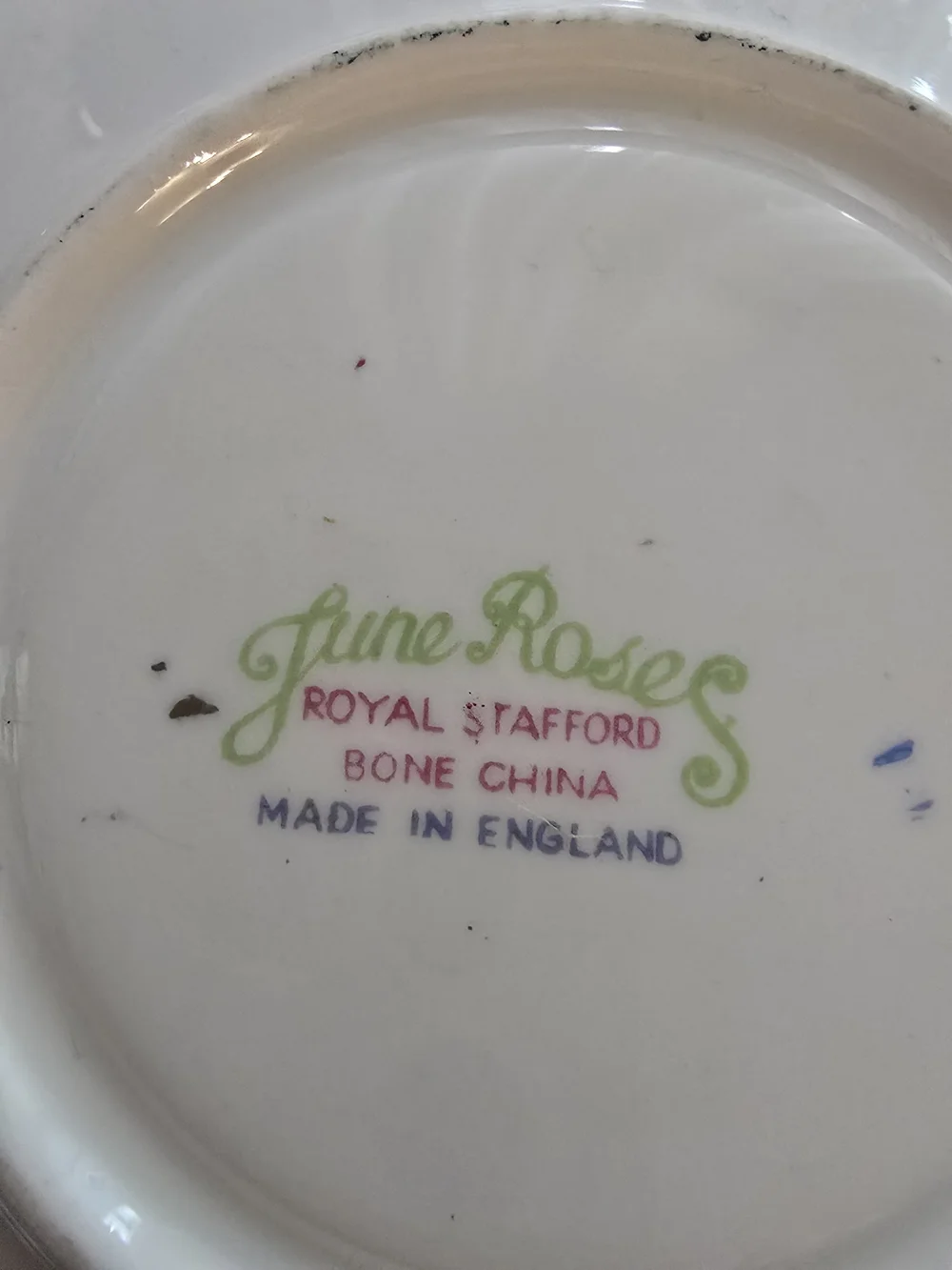 Vintage June Roses Floral Bone China Porcelain Teacup & Saucer Set - Pink Floral